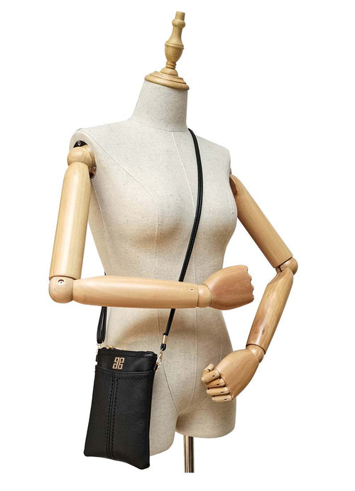 4106KL - Black Mini Phone Bag