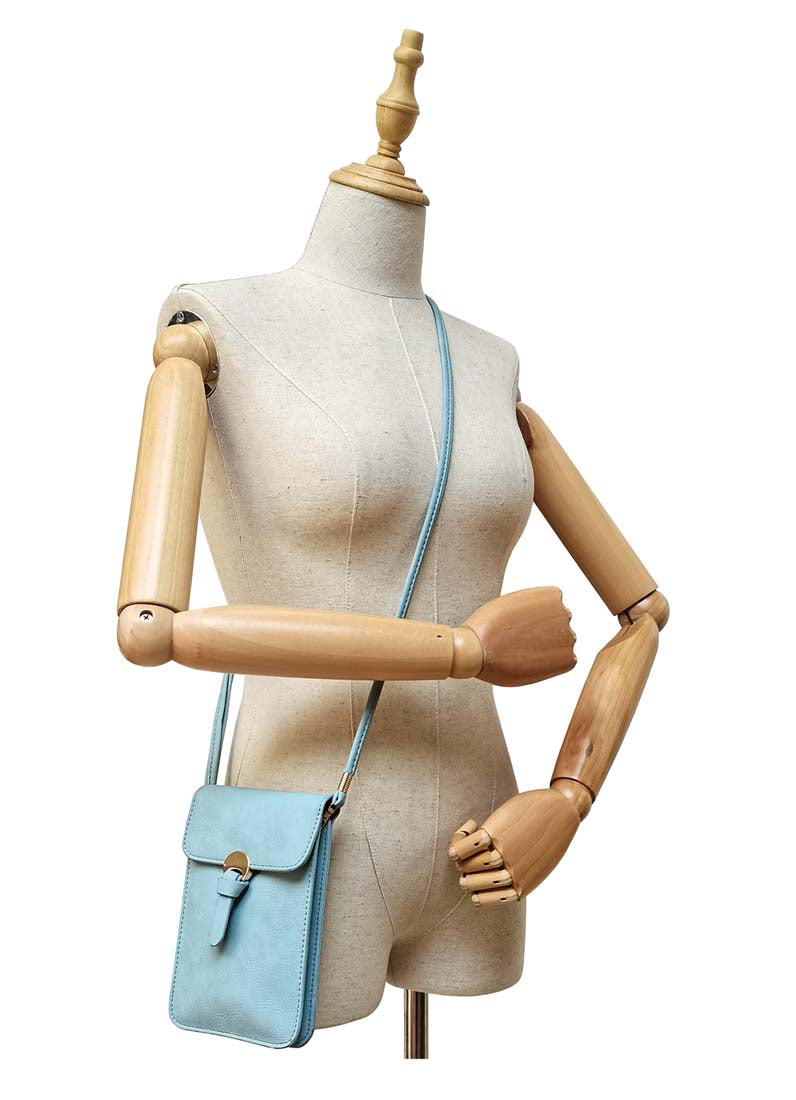 4111KL - Baby Blue Mini Phone Bag