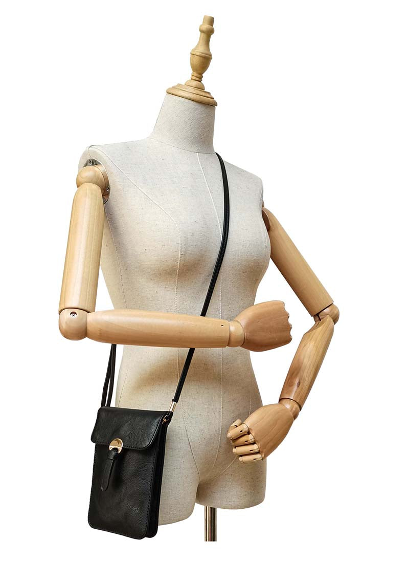 4111KL - Black Mini Phone Bag