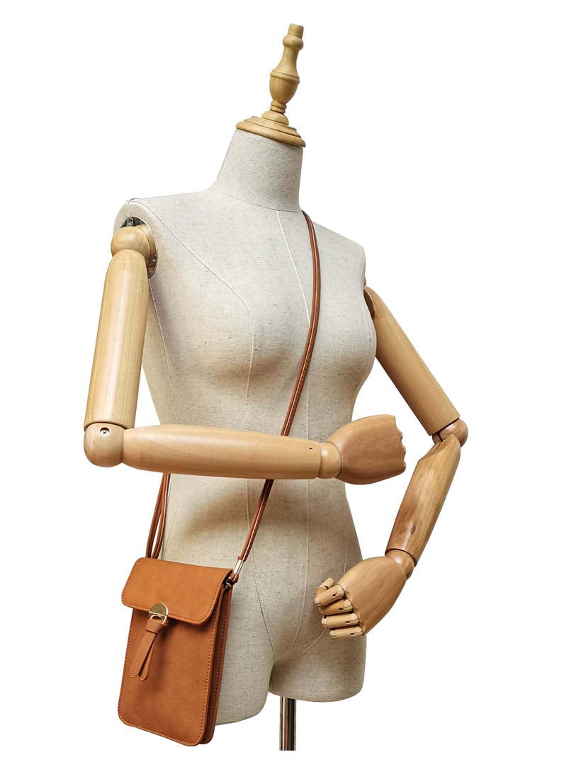 4111KL - Camel Mini Phone Bag