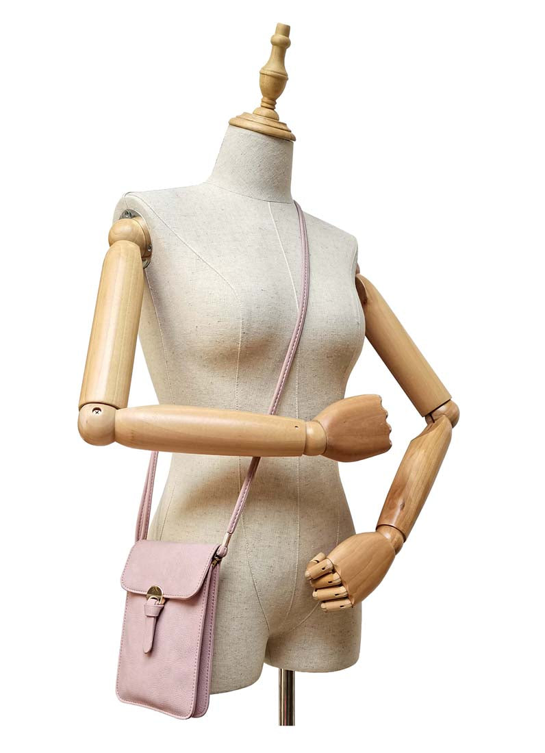 4111KL - Light Magenta Mini Phone Bag