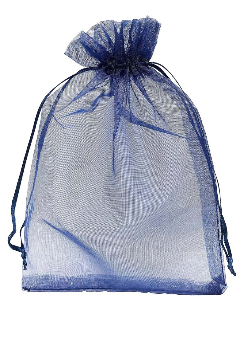 DISPLAY536-Navy Organza Bags (100 pcs/pack)