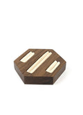 DISPLAY660 - Cream Wooden Rings Holder