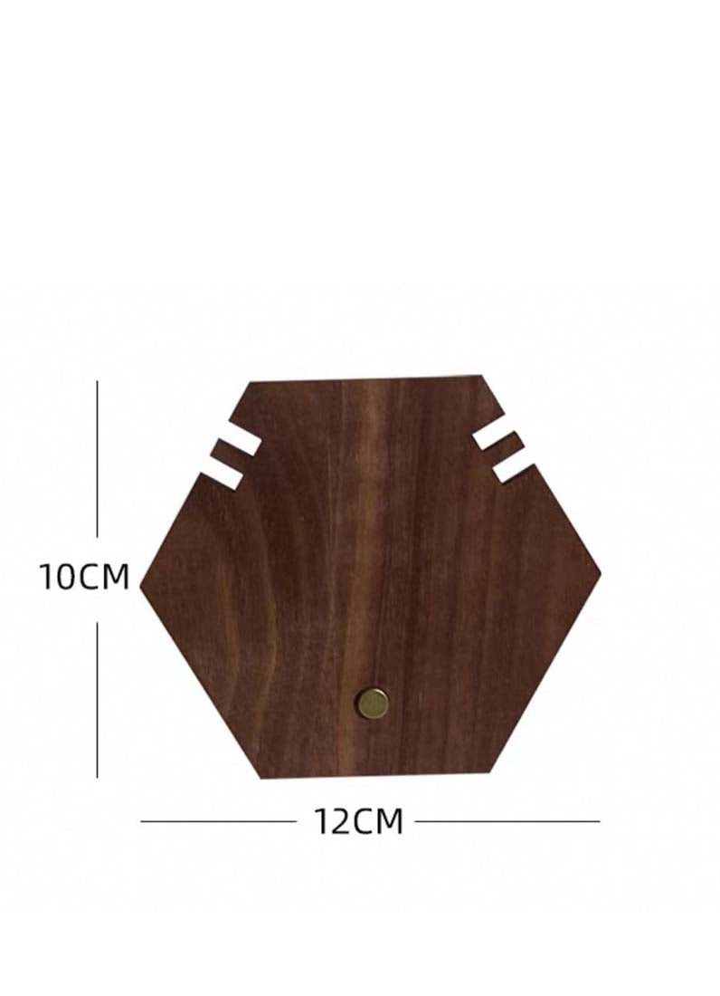 DISPLAY677 - Wooden Hexagon Necklace Holder Display(S)