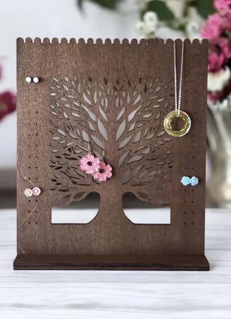 DISPLAY720 - Wooden Jewelry Display