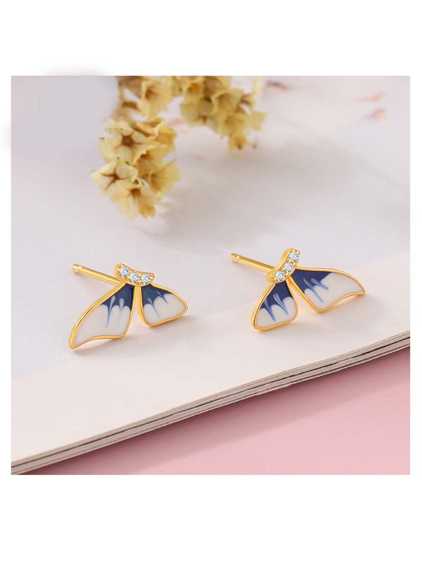 STE317E - Blue Earrings