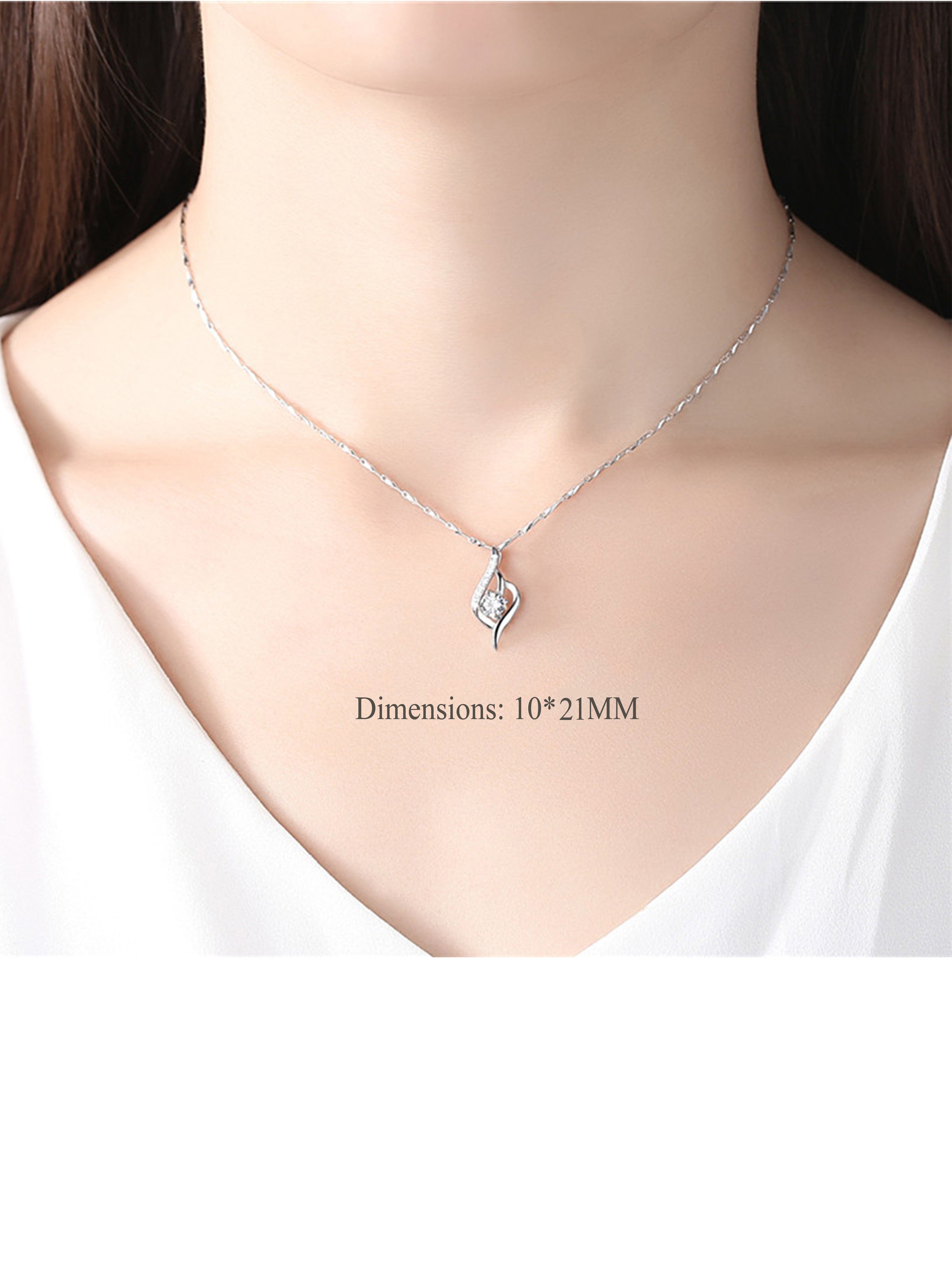 STE384N - Silver Necklace