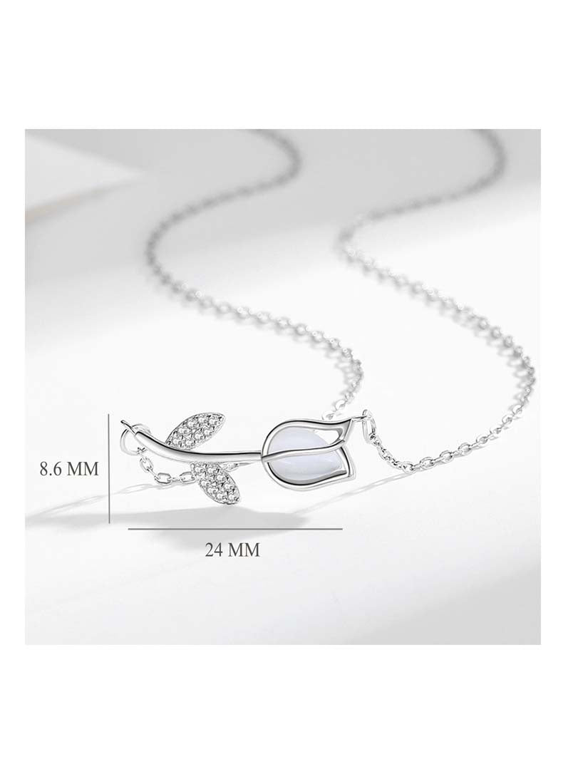 STE403N - Silver Necklace