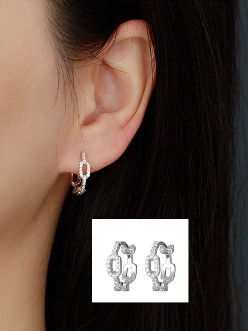 STE553E - Silver Earrings