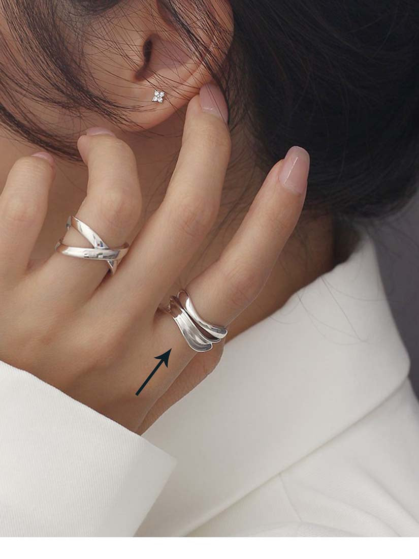 STE554R - Silver Ring