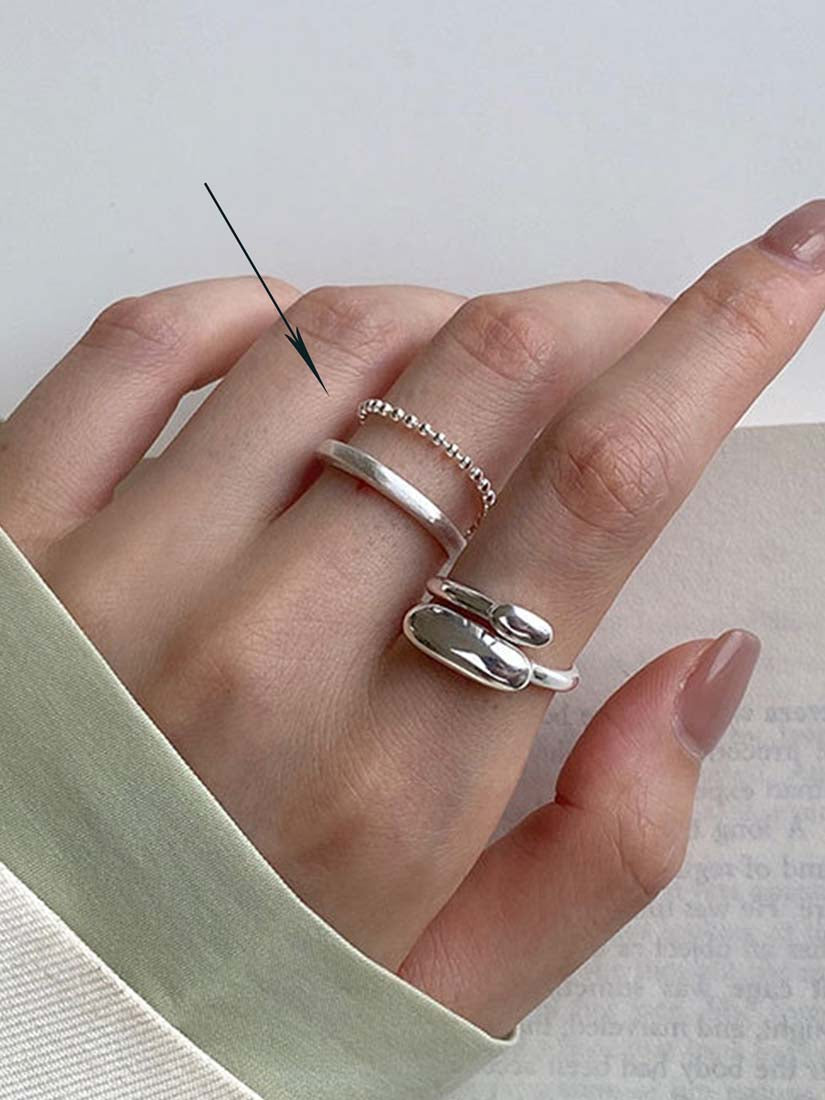 STE586R - Silver Ring