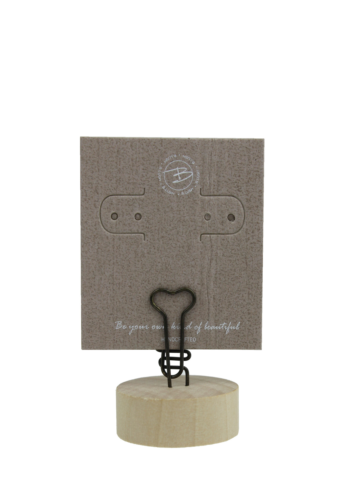DISPLAY01 - Wooden Memo Clip Holder
