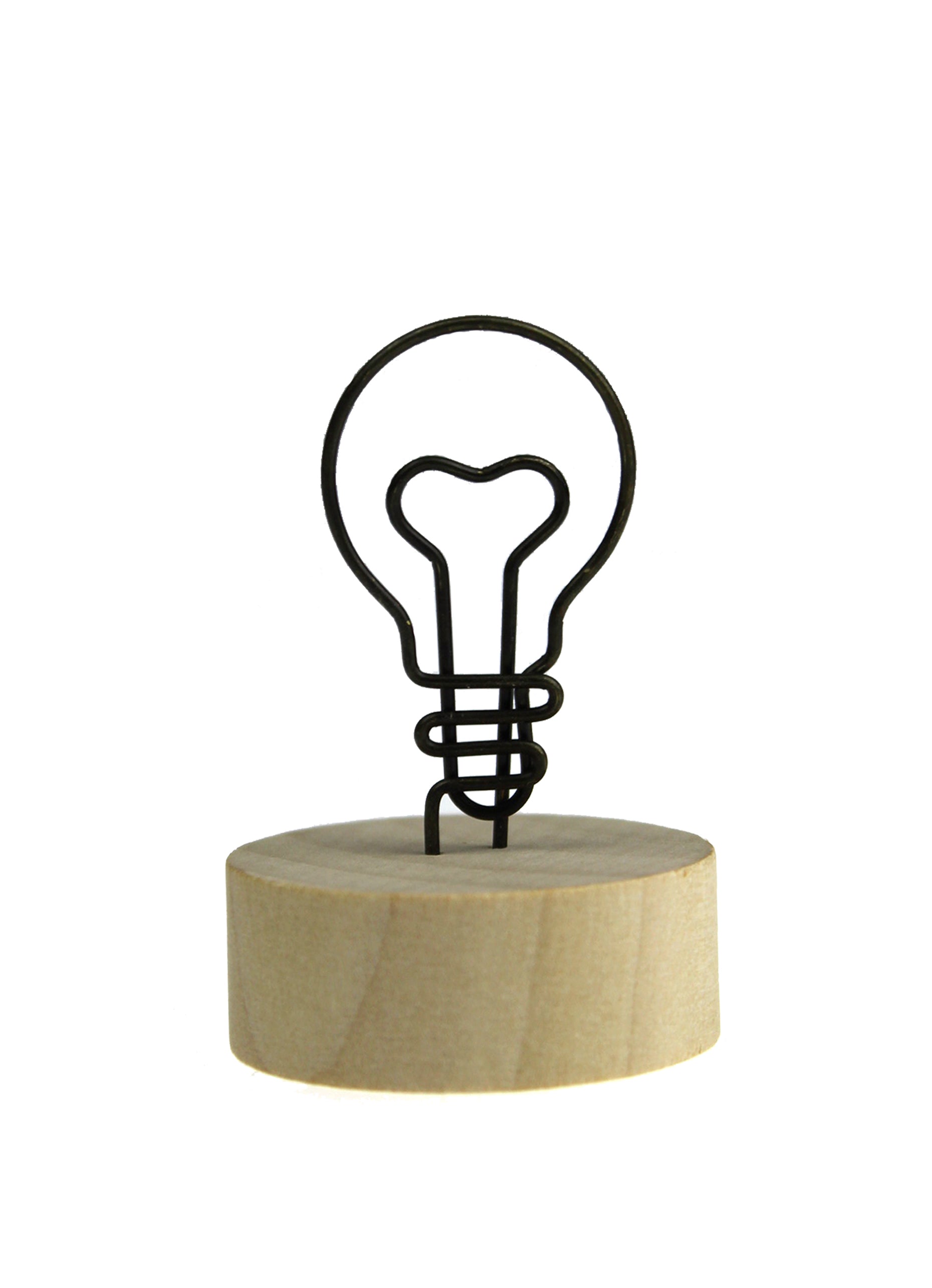 DISPLAY01 - Wooden Memo Clip Holder