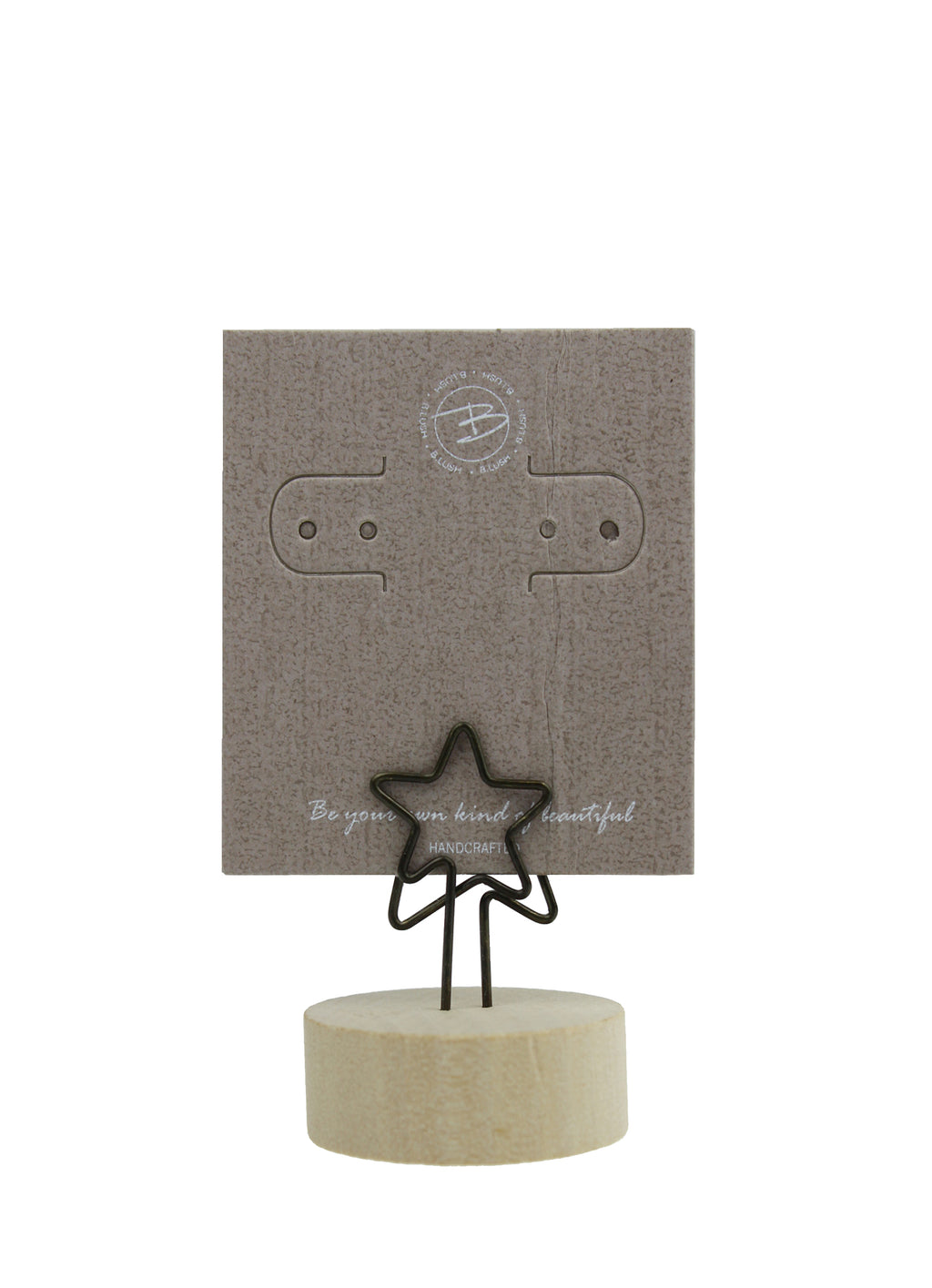 DISPLAY03 - Wooden Memo Clip Holder