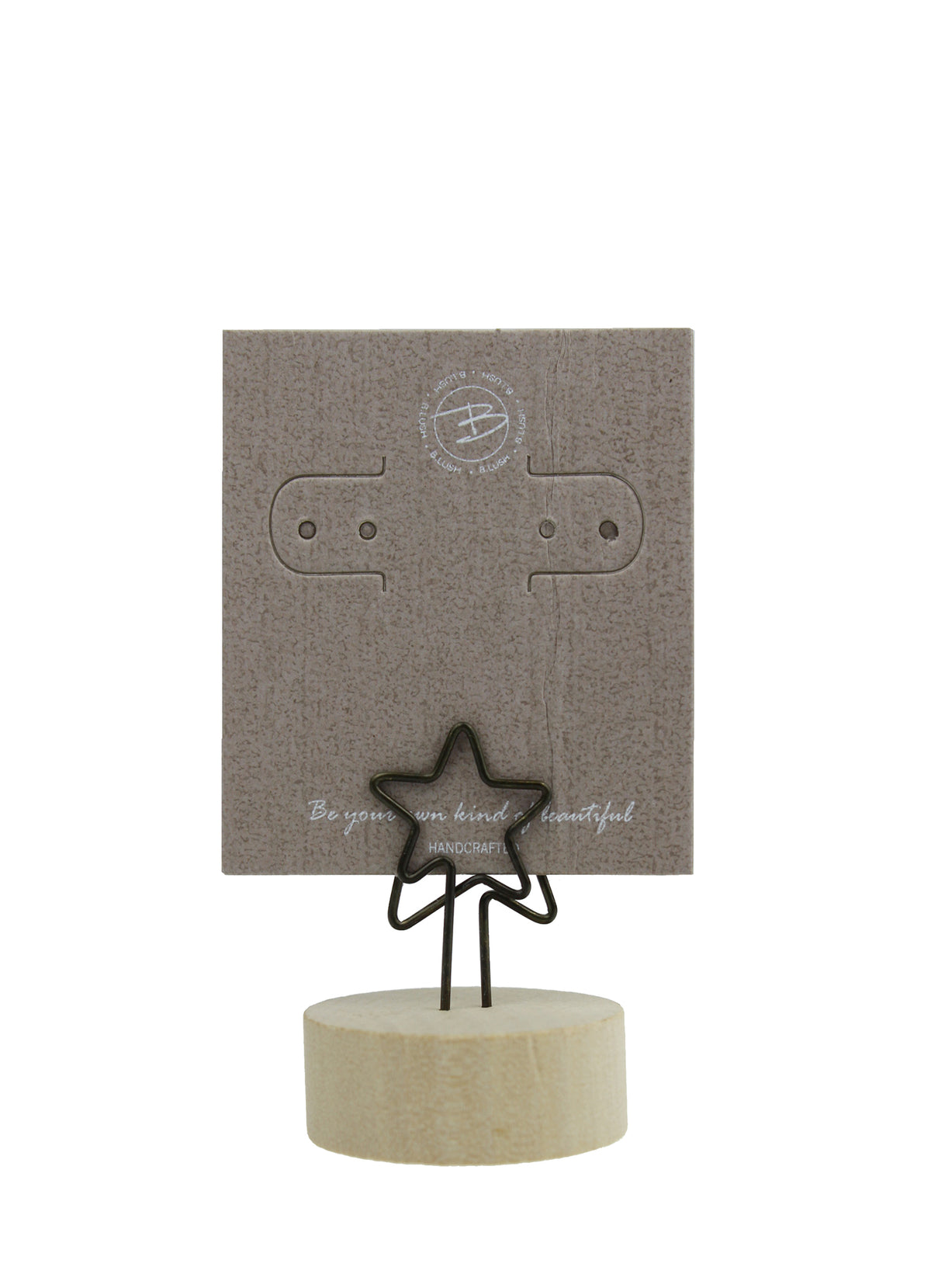 DISPLAY03 - Wooden Memo Clip Holder