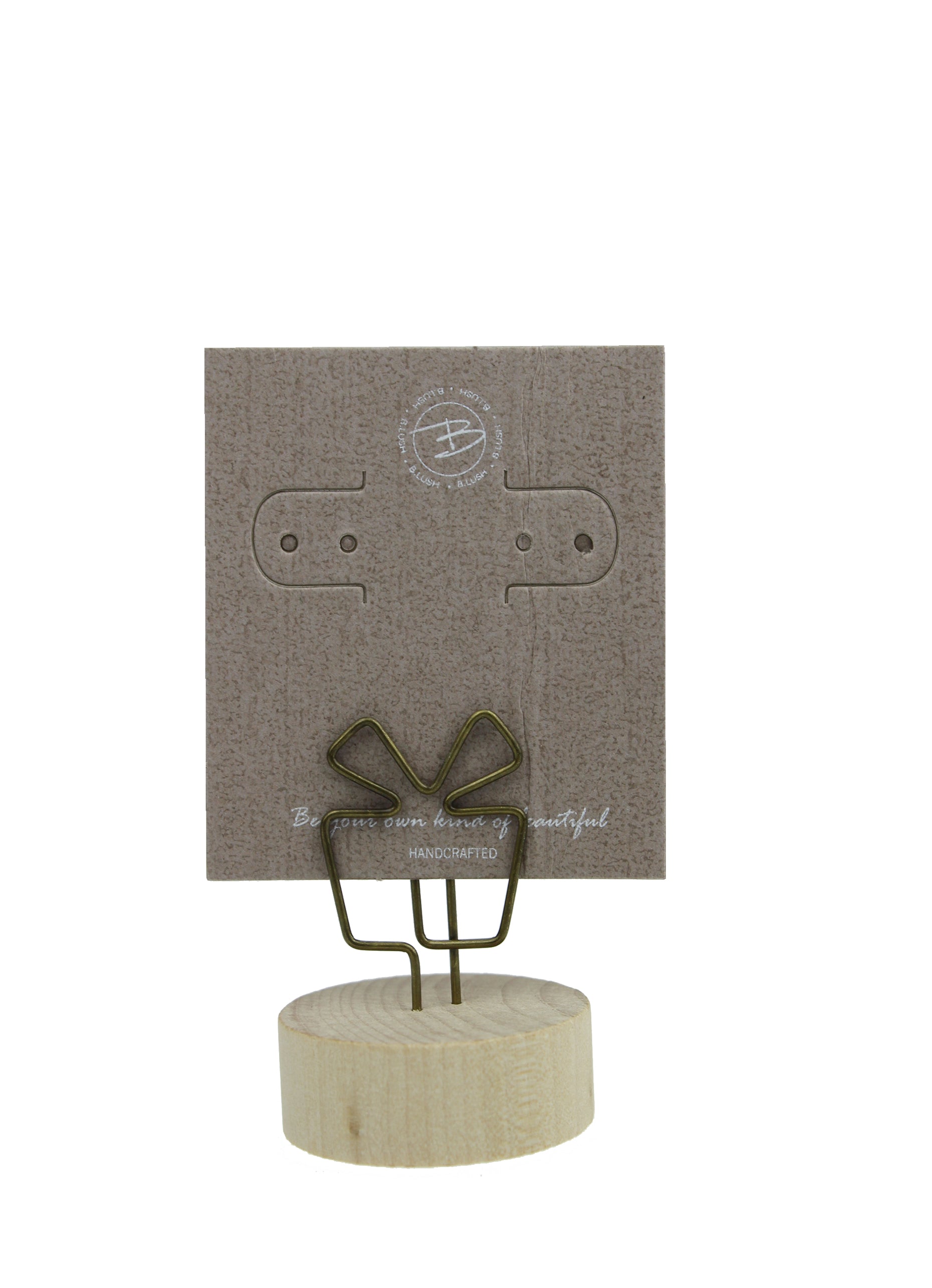 DISPLAY05 - Wooden Memo Clip Holder
