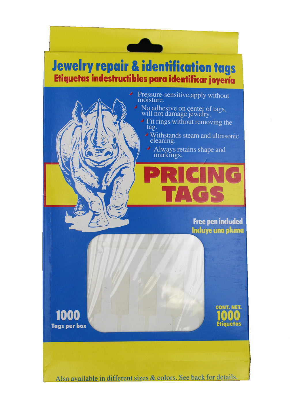 DISPLAY178 - Rectangular (1000 pcs/pack) Price Tag