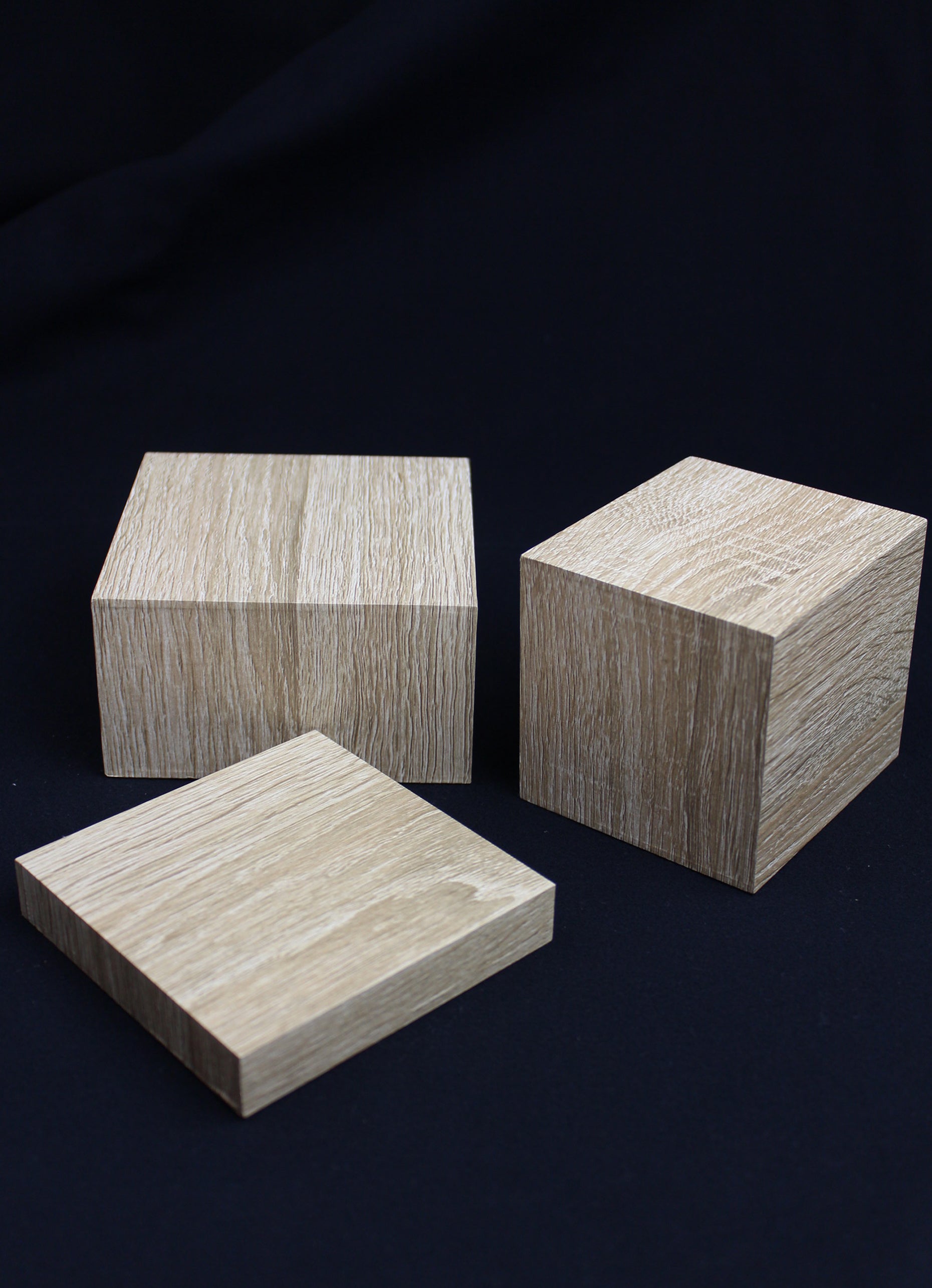 DISPLAY466 - Brown 3 Pc Display Risers