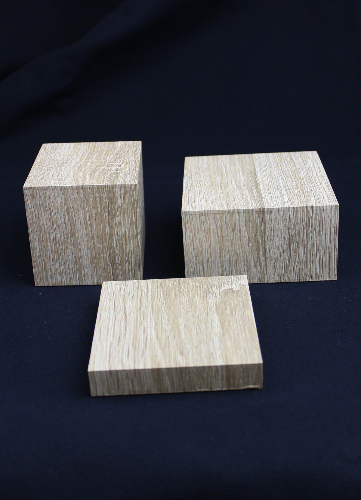 DISPLAY466 - Brown 3 Pc Display Risers