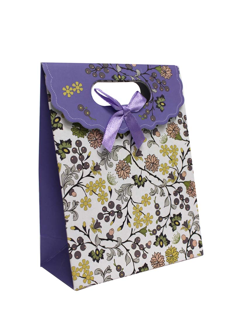 DISPLAY4760 - Purple Paper Gift Bags  (12 pcs/pack)