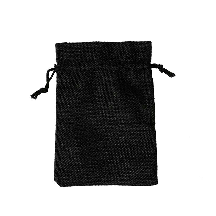 DISPLAY531-Black Linen Pouches (50 pcs/pack)