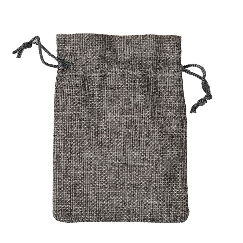 DISPLAY531-Grey Linen Pouches (50 pcs/pack)