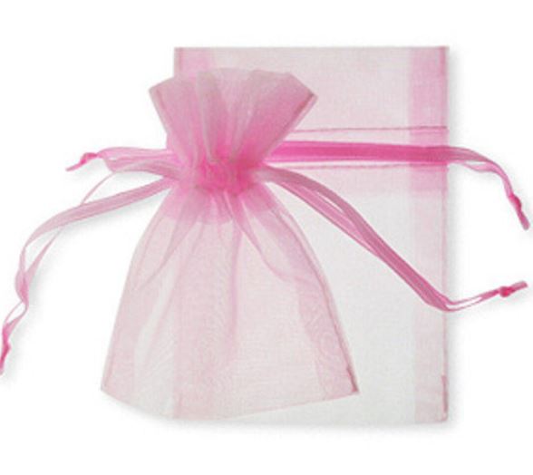 DISPLAY535-Pink Organza Bags (100 pcs/pack)