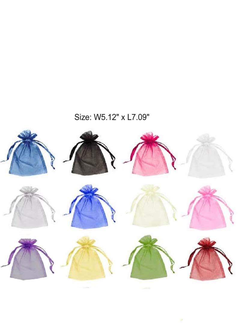 DISPLAY536-Black Organza Bags (100 pcs/pack)