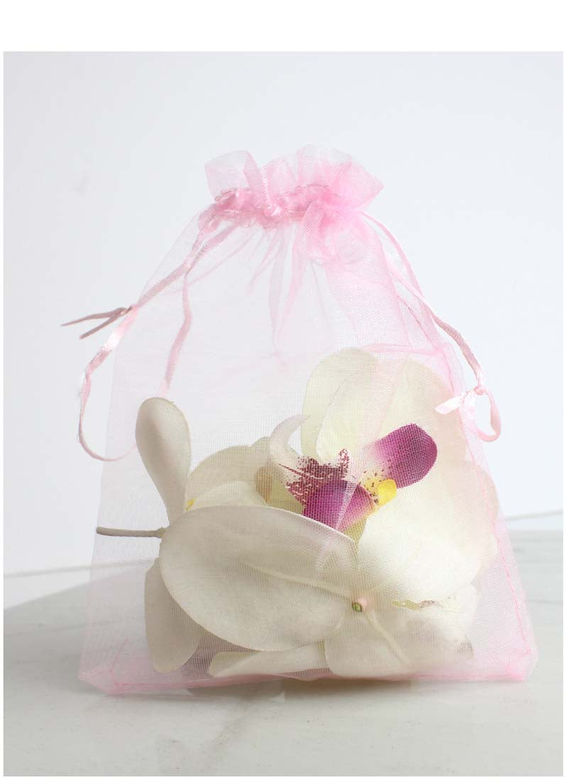 DISPLAY536-Pink Organza Bags (100 pcs/pack)