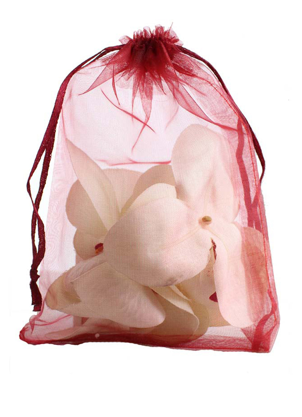 DISPLAY536-Maroon Organza Bags (100 pcs/pack)