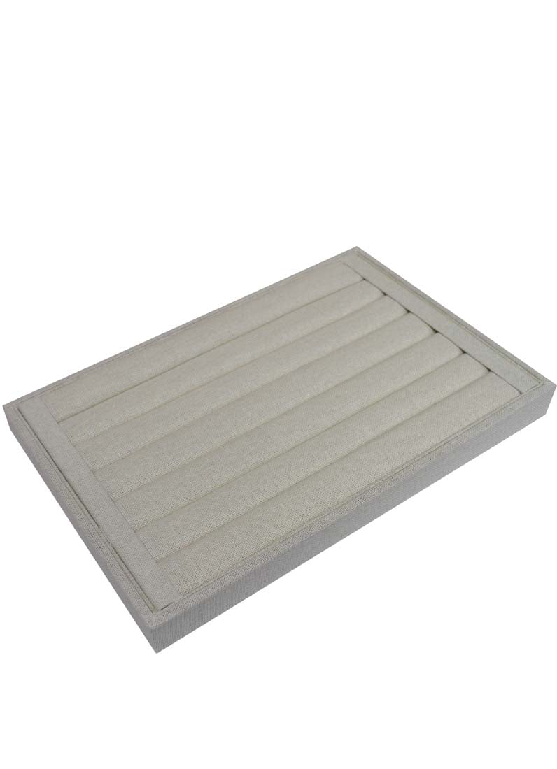 DISPLAY540 - Cream Linen Ring Tray