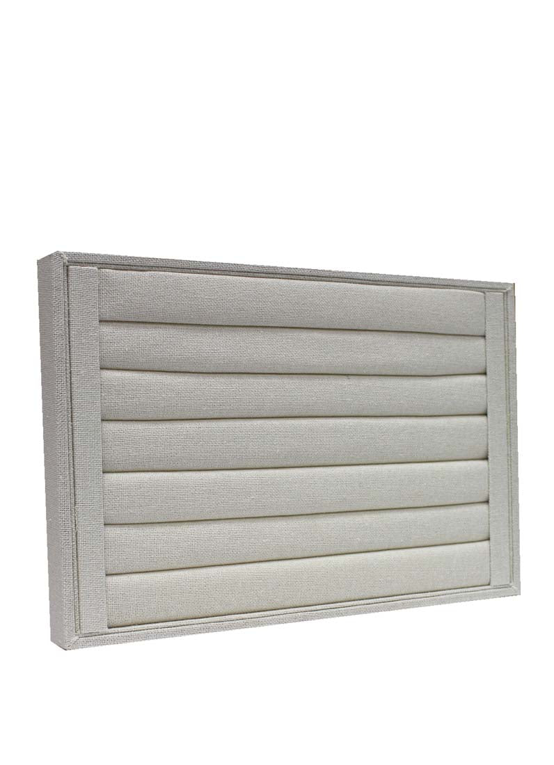 DISPLAY540 - Cream Linen Ring Tray