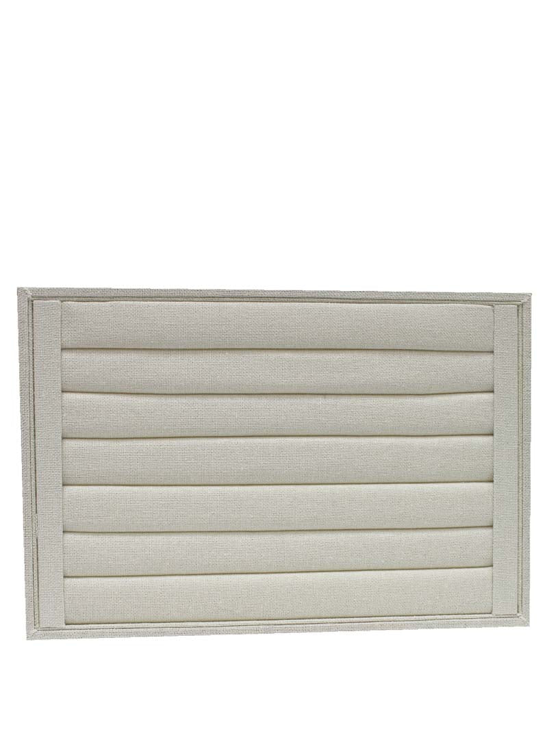 DISPLAY540 - Cream Linen Ring Tray