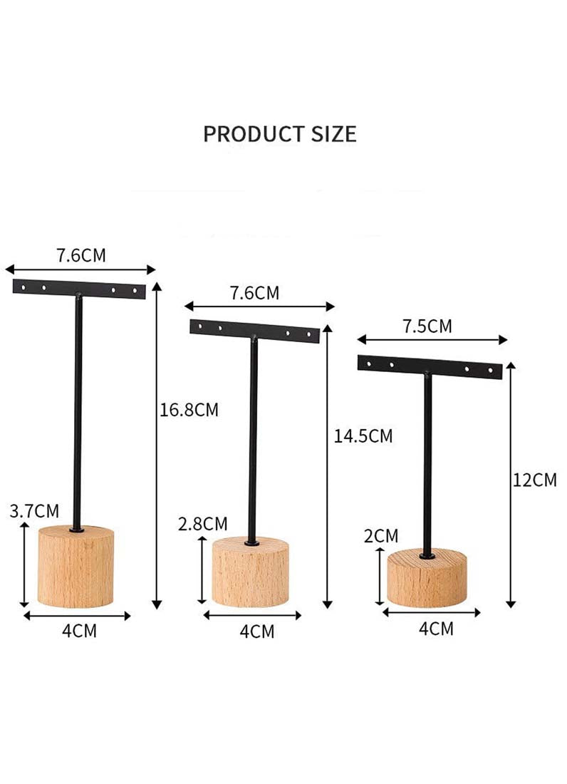 DISPLAY616 - Black Earring Stands(3pcs/set)