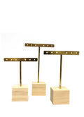 DISPLAY631 - Gold Earring Stands(3pcs/set)