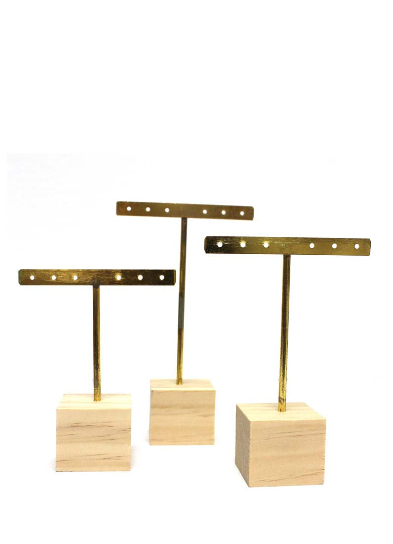 DISPLAY631 - Gold Earring Stands(3pcs/set)