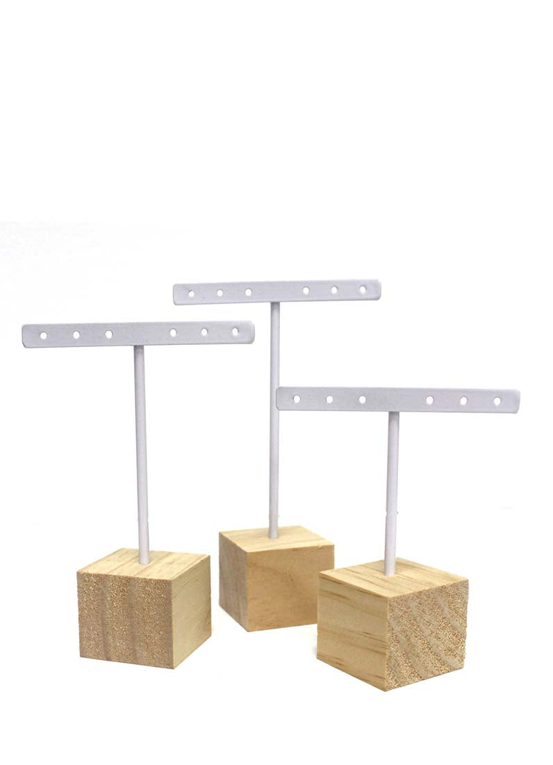 DISPLAY631 - White Earring Stands(3pcs/set)