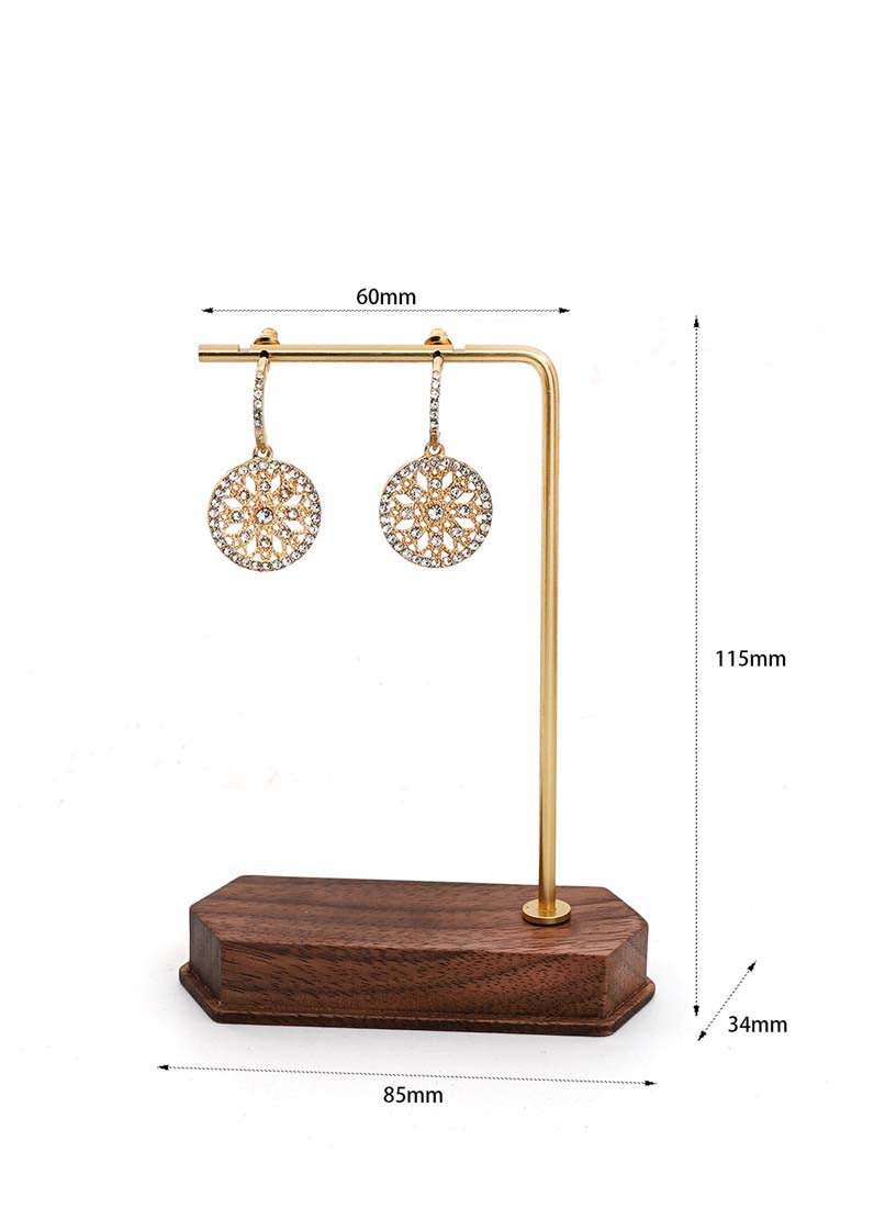 DISPLAY670 - Wooden Base Earrings Holder Display