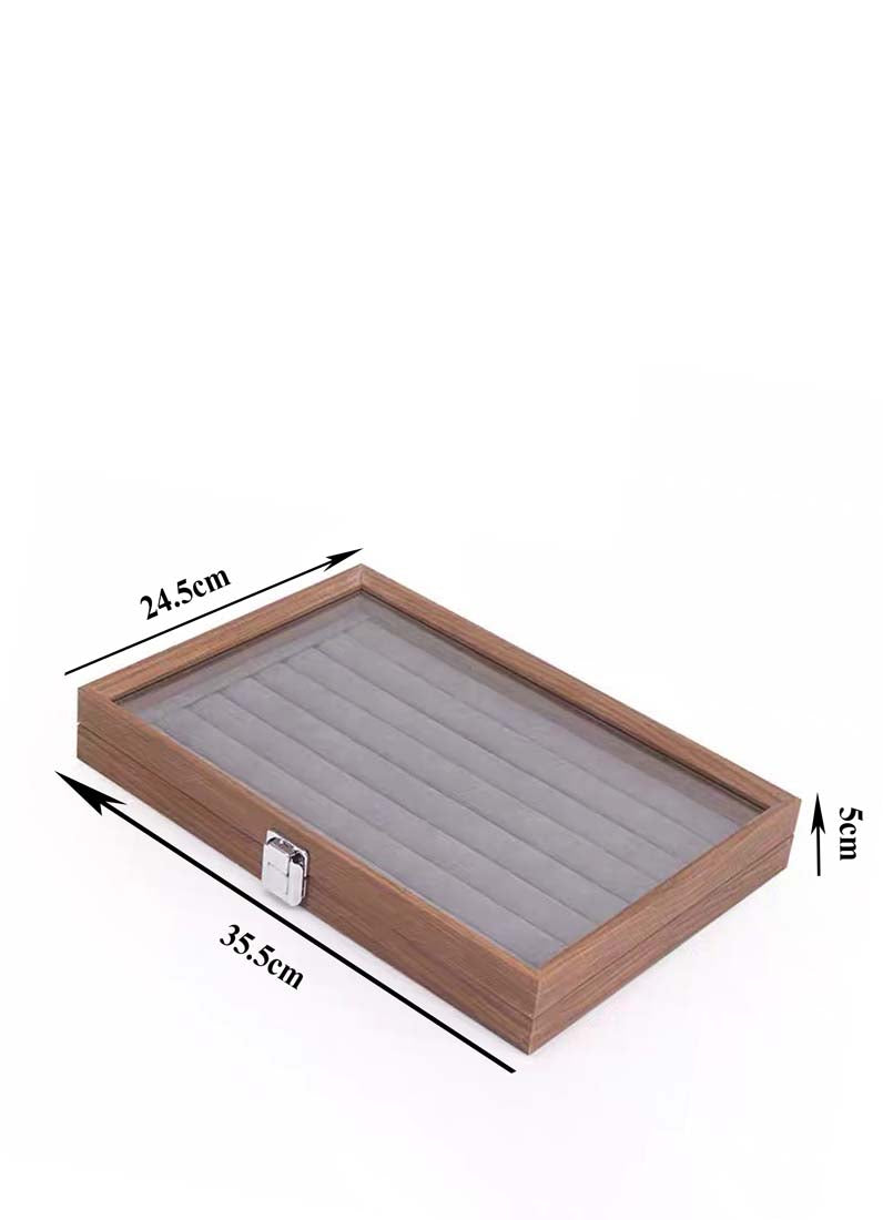 DISPLAY712 - Wooden Jewelry Case Organizer